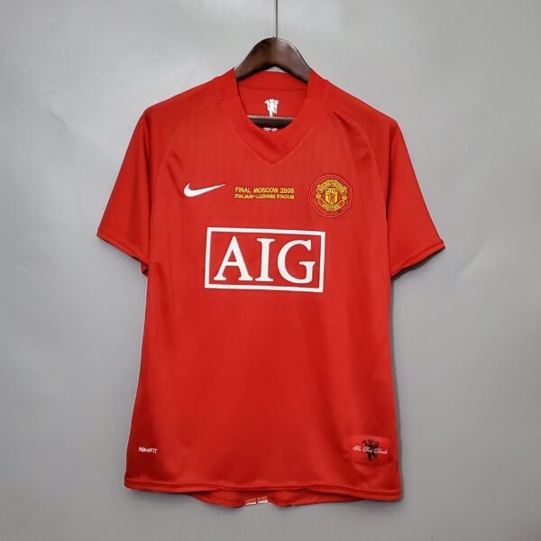 Manchester United 2007-08 1-1 Camiseta Retro Manchester United 1ª 2007/08